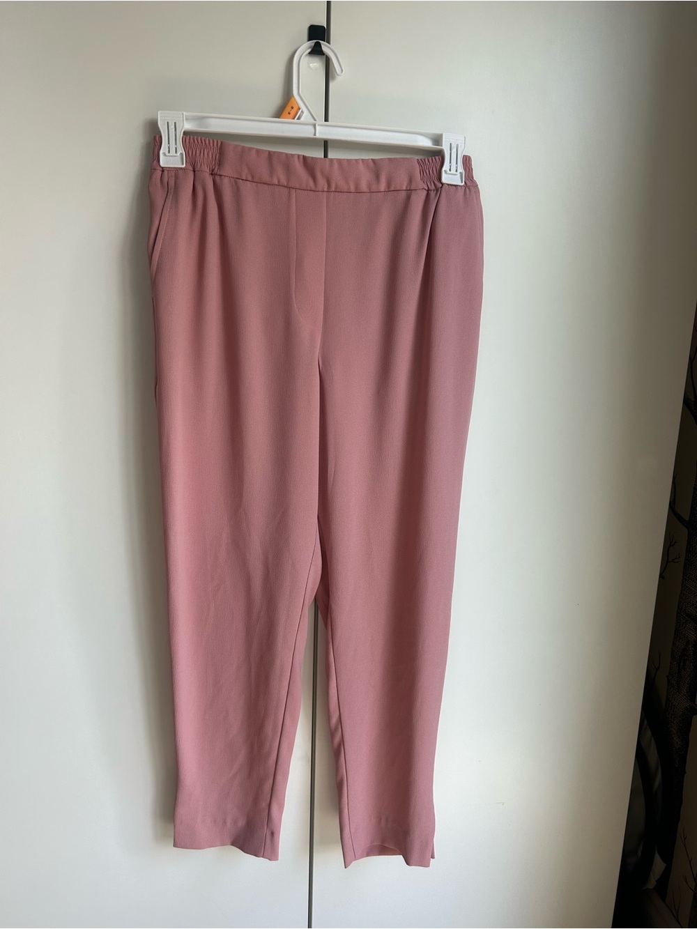 Anthropologie Rose Pink Pull-On Trouser Straight Pants
